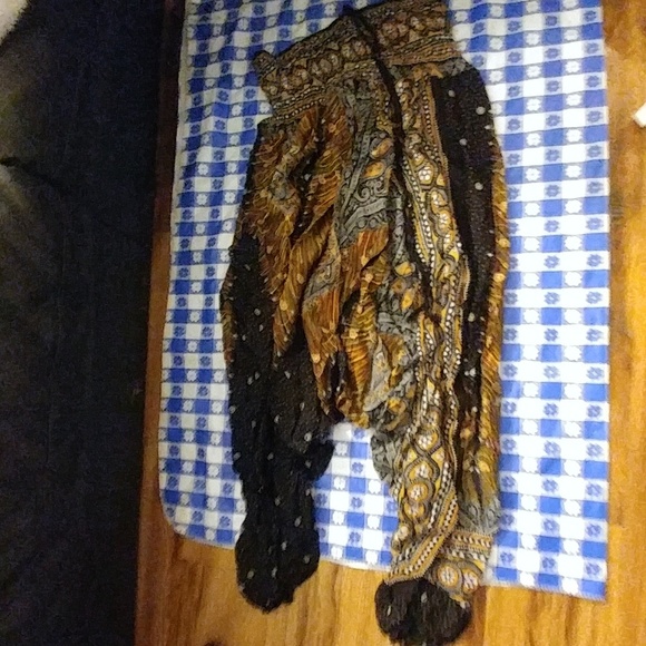 "Roots" Harem loose peacock pants - Picture 6 of 6